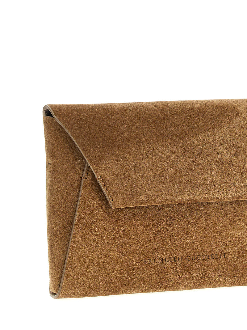 Brunello Cucinelli Monile Clutch — Camel