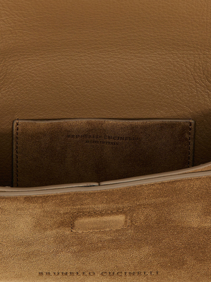 Brunello Cucinelli Monile Clutch — Camel