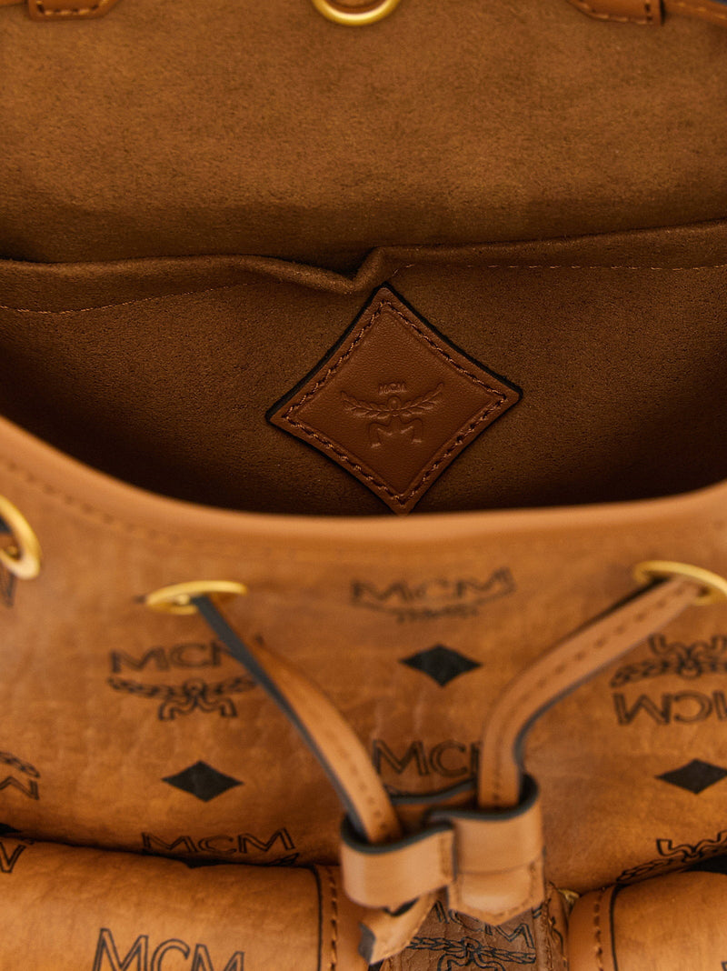 Mcm Aren Backpack — Cognac