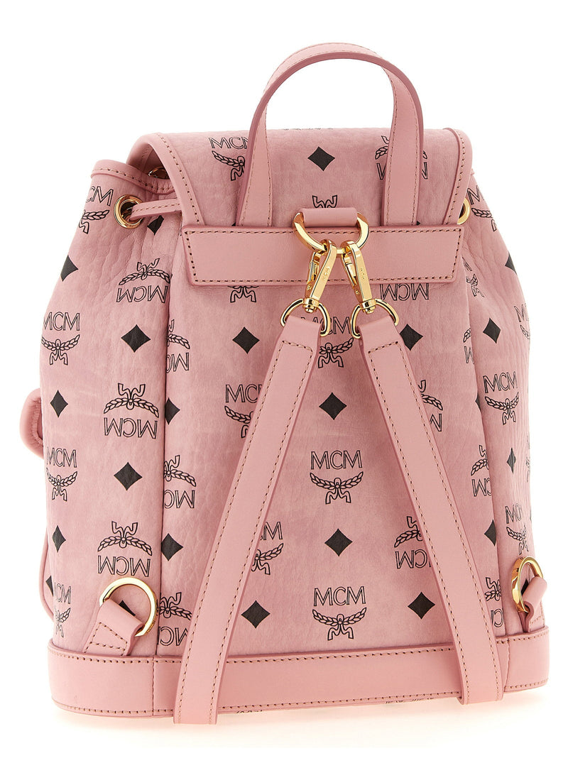 Mcm Aren Backpack — Pink