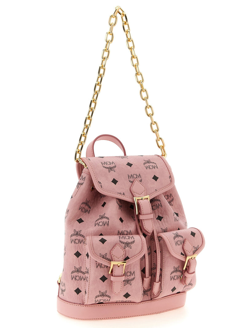 Mcm Aren Backpack — Pink