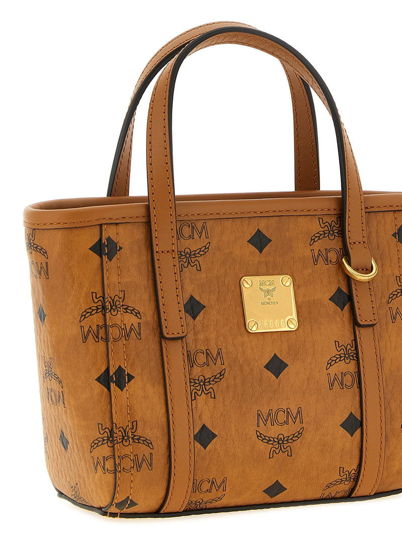 Mcm Top Handle Bag — Brown