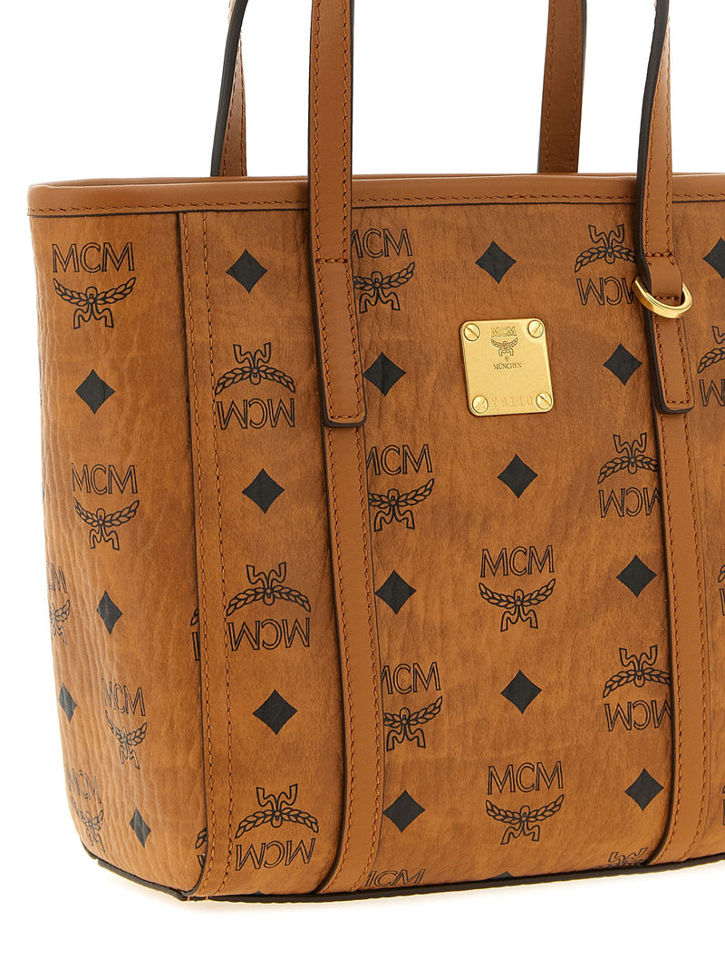 Mcm Toni Top Handle Bag — Tan