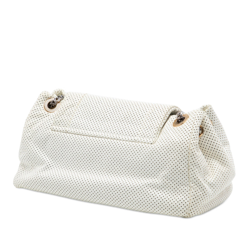 Perforated Calfskin Reissue 2.55 East West Accordion Flap - Image 2
