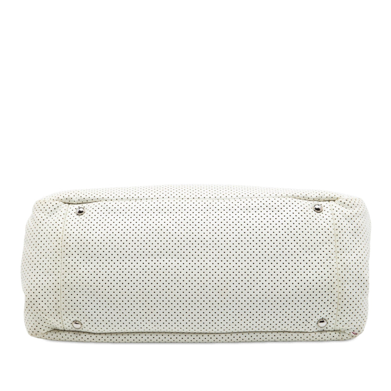 Perforated Calfskin Reissue 2.55 East West Accordion Flap - Image 3