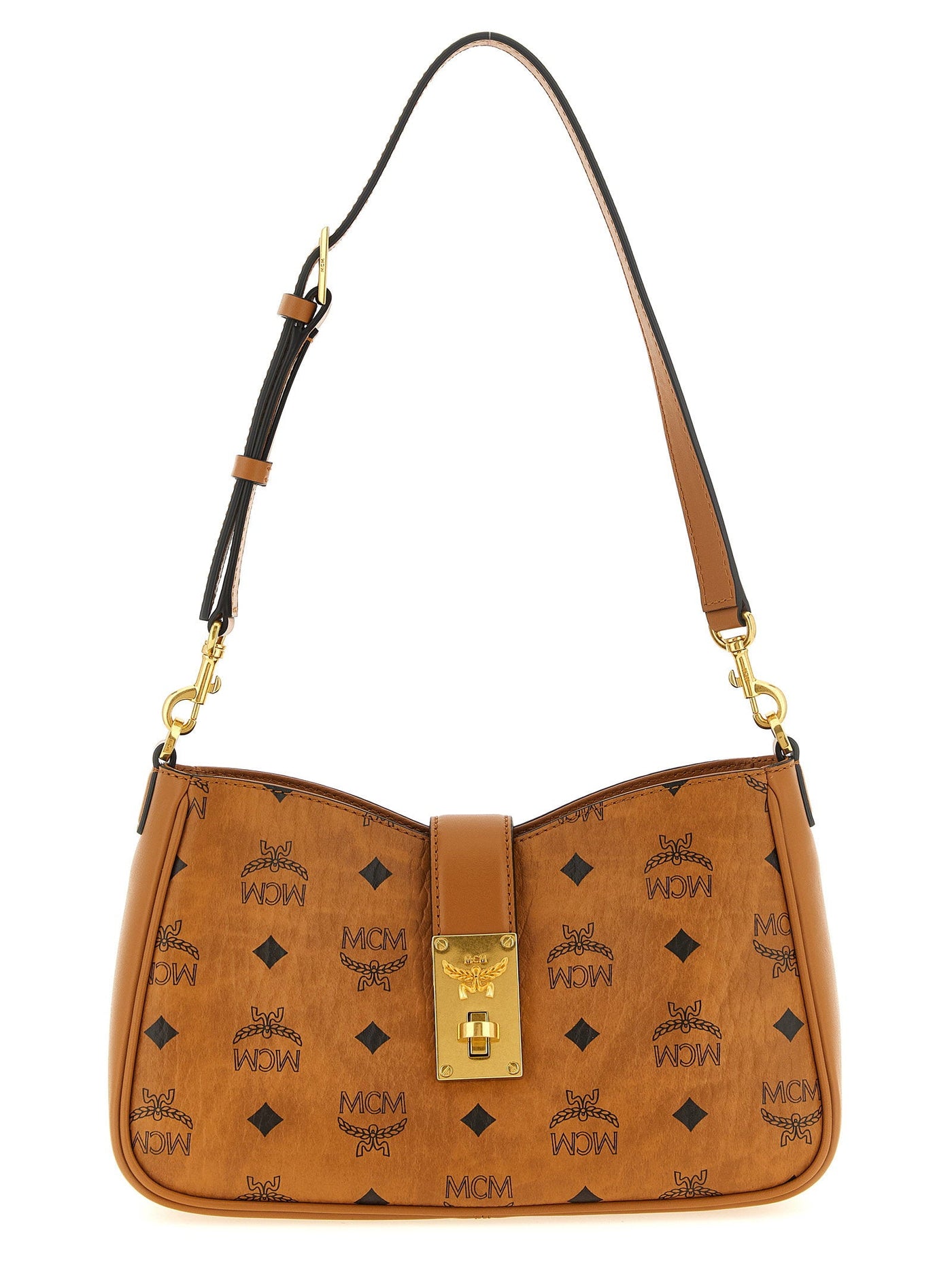 Mcm Tracy Shoulder Bag — Brown
