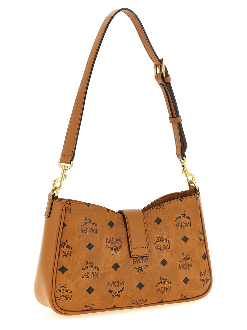 Mcm Tracy Shoulder Bag — Brown