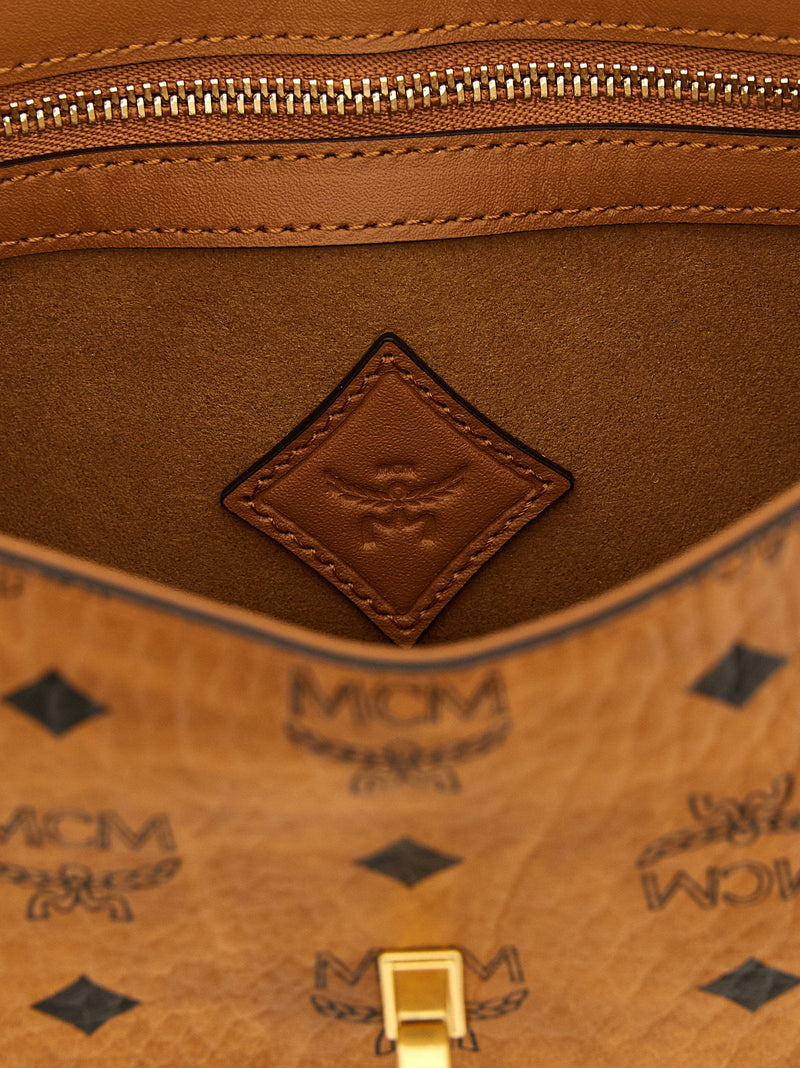 Mcm Tracy Shoulder Bag — Brown
