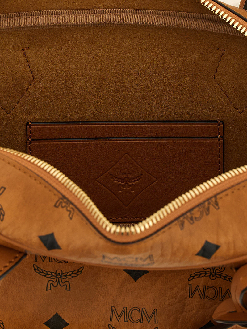 Mcm Aren Shoulder Bag — Cognac