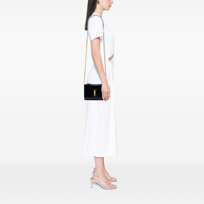 Medium Suede and Calfskin Monogram Sunset Top Handle Bag - Image 8