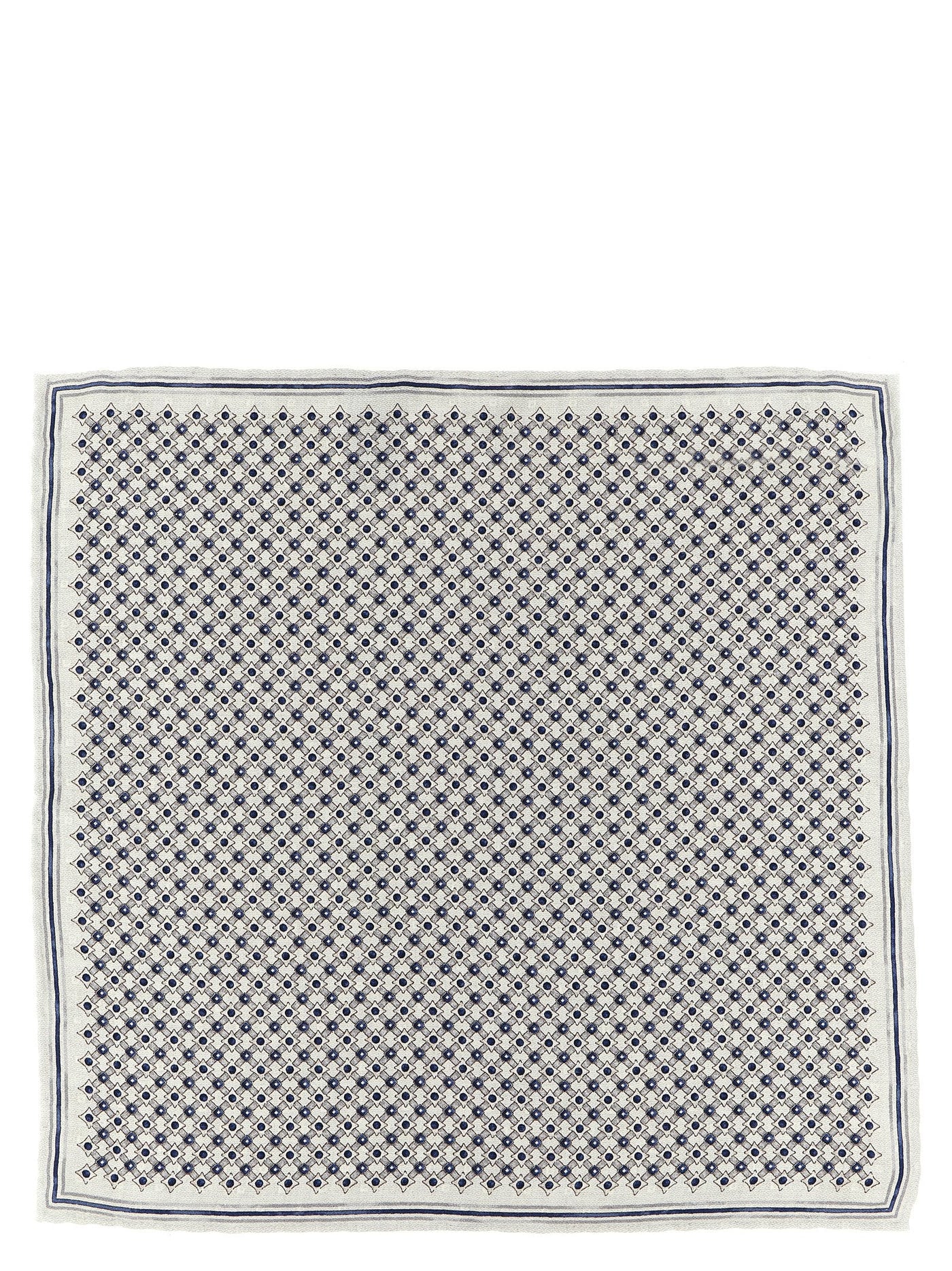 Brunello Cucinelli Silk Double-Face Scarf — Cream Scarfs