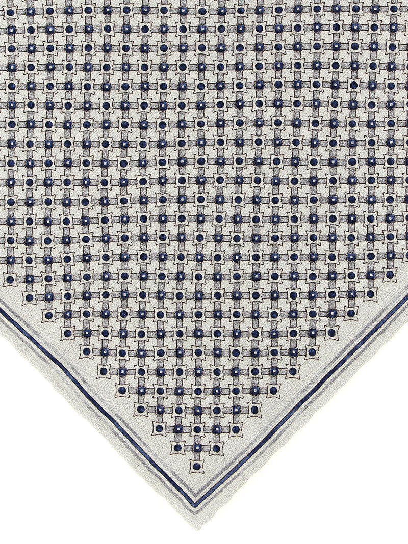 Brunello Cucinelli Silk Double-Face Scarf — Cream Scarfs