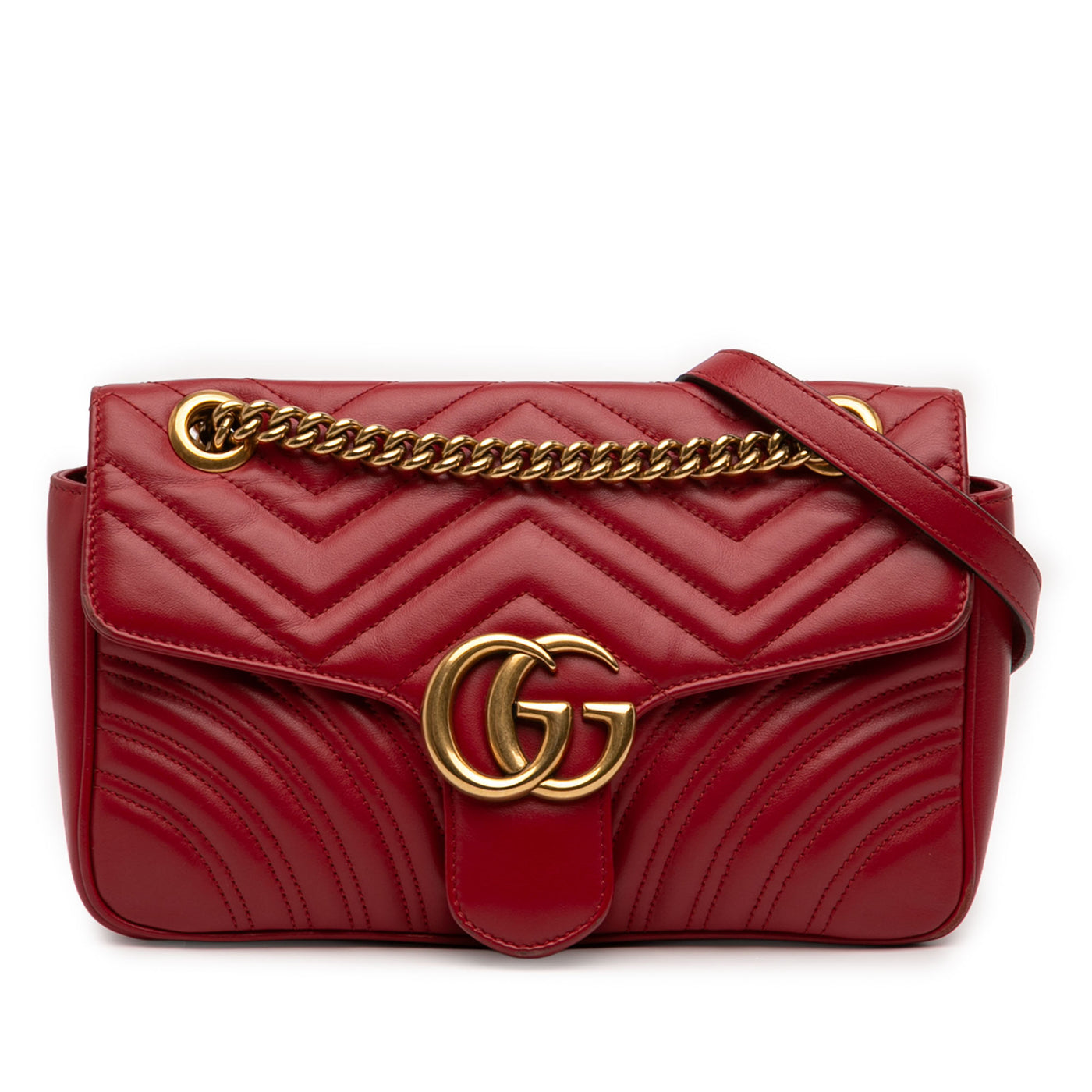 Medium GG Marmont Matelasse Calfskin Shoulder Bag - Image 1