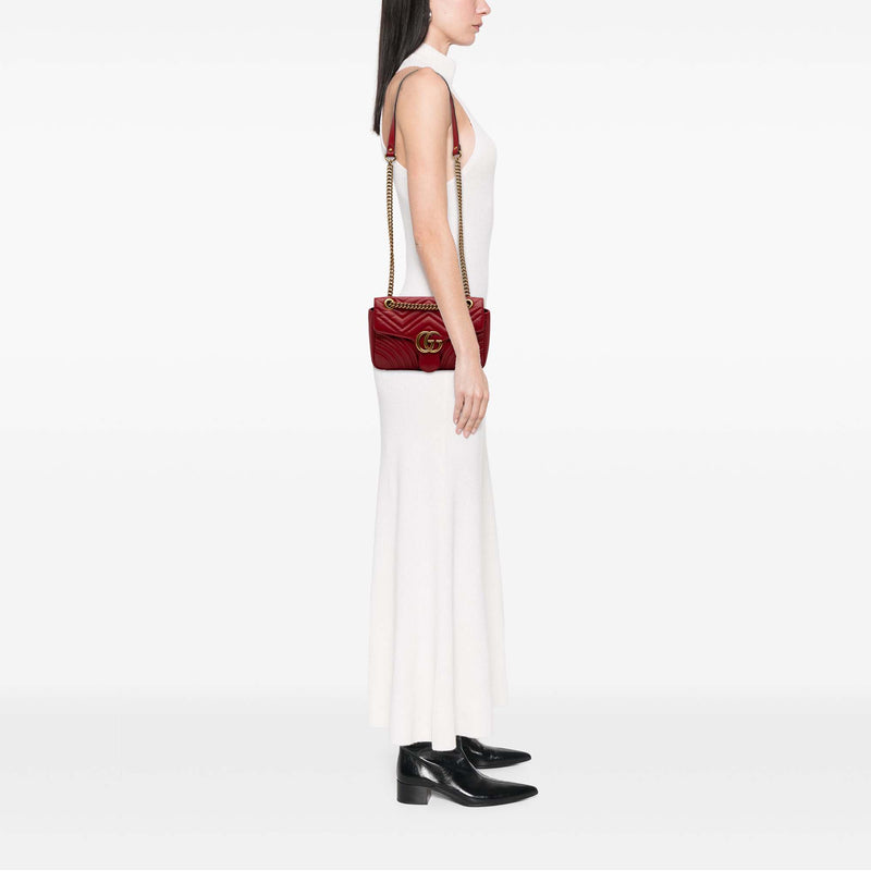 Medium GG Marmont Matelasse Calfskin Shoulder Bag - Image 6