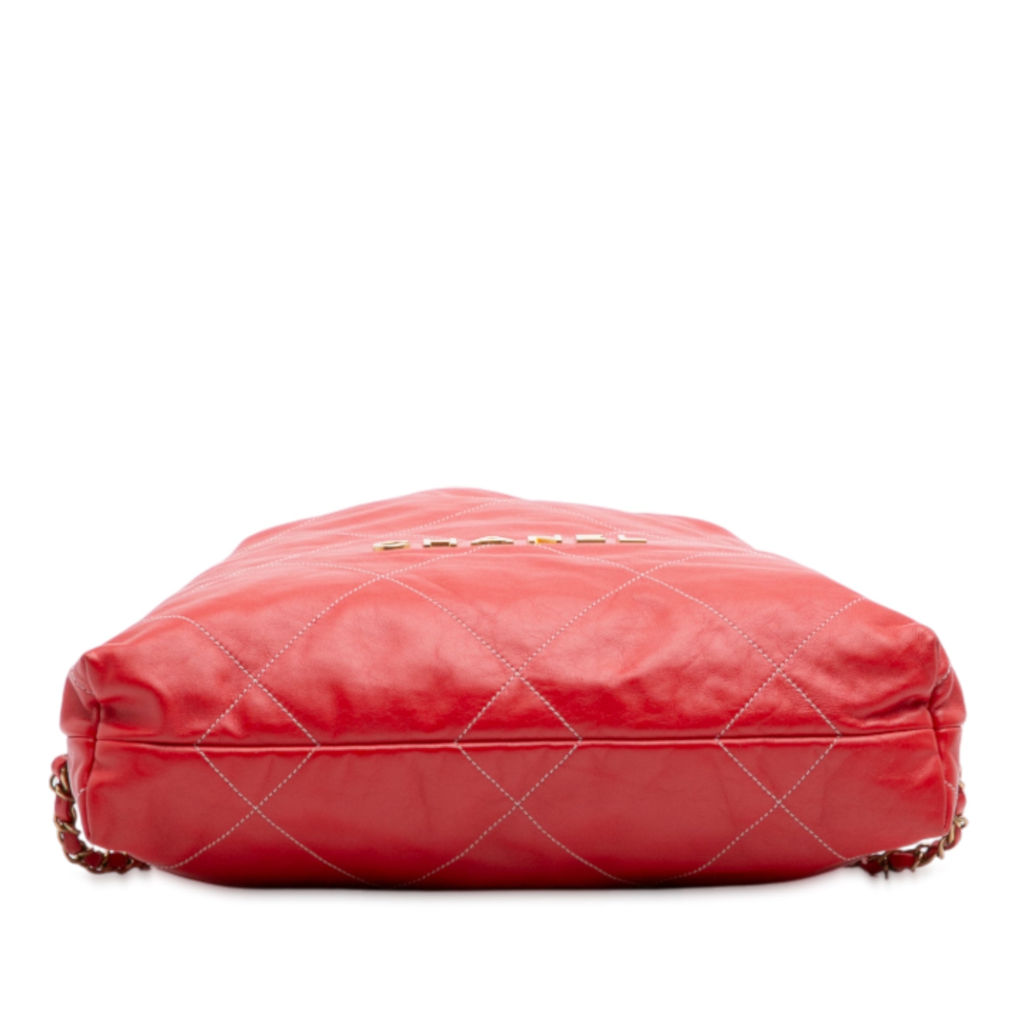 Large Shiny Quilted Calfskin 22 Backpack - Image 3