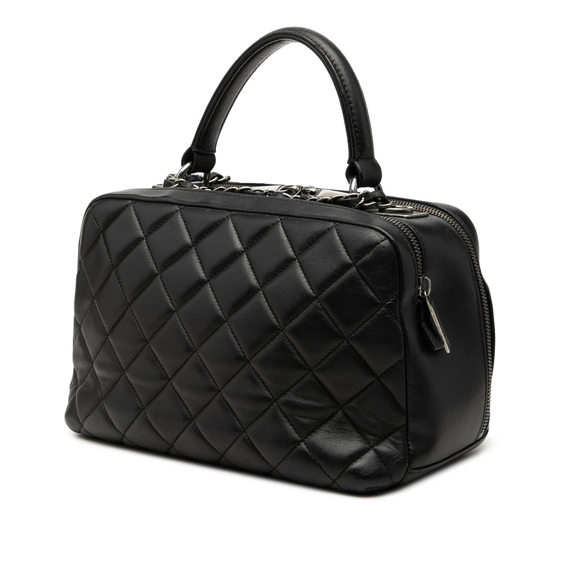 Medium Quilted Lambskin Trendy CC Bowling Bag - Image 2
