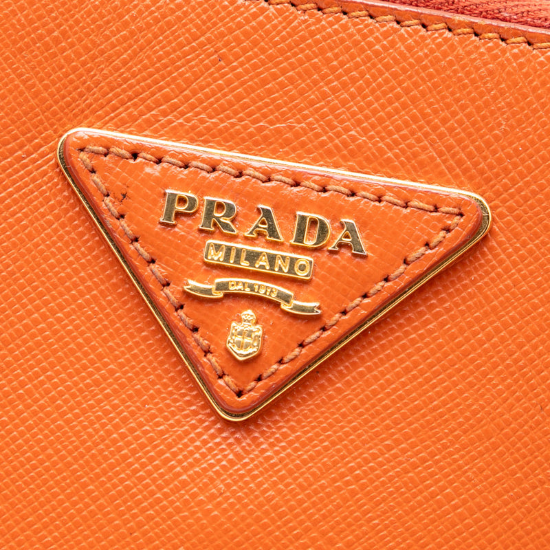 Medium Saffiano Lux Promenade Satchel - Image 5