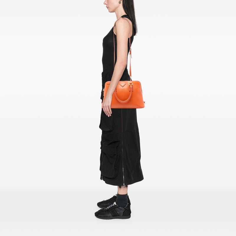 Medium Saffiano Lux Promenade Satchel - Image 6