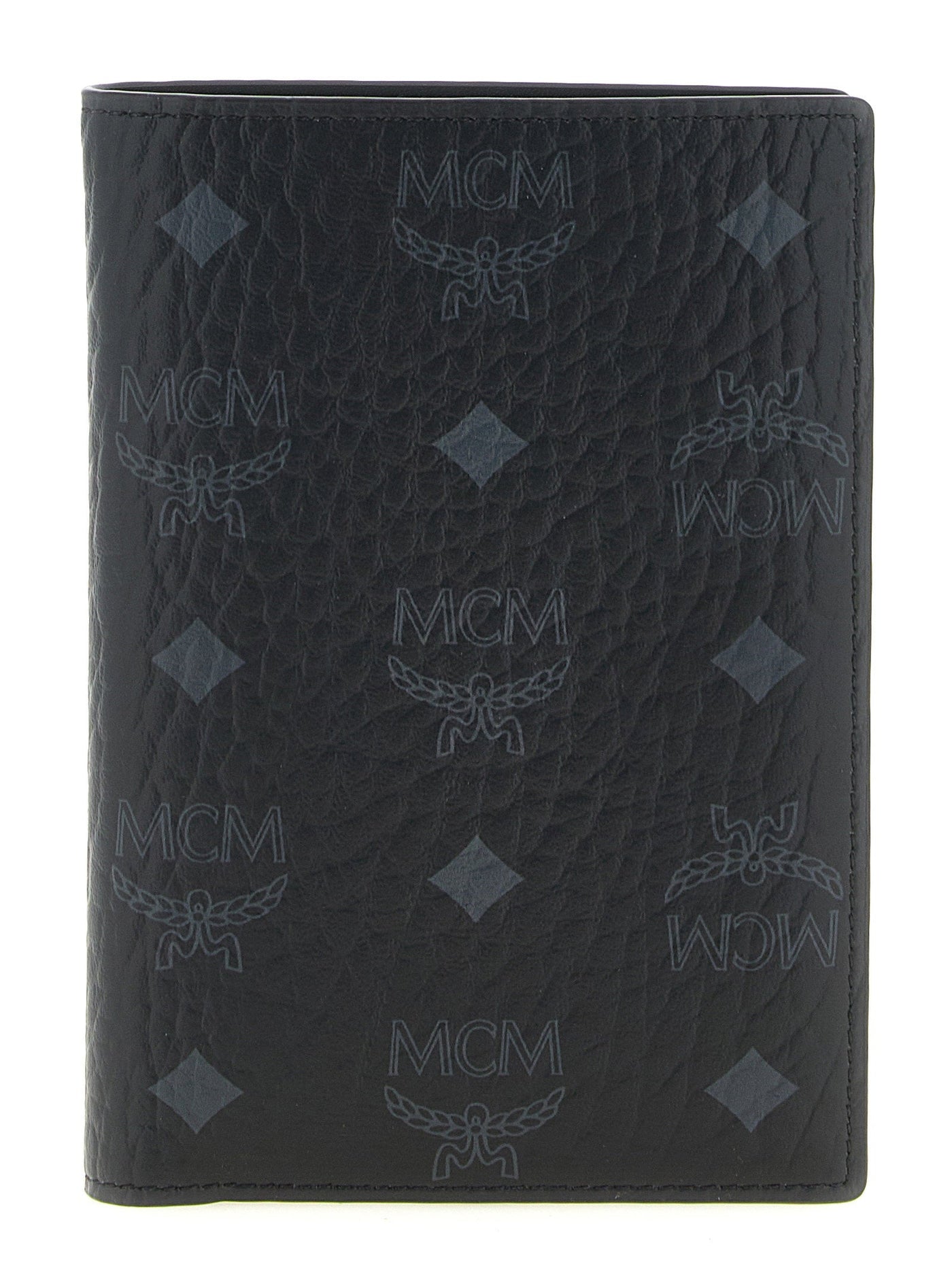 Mcm Ottomar Passport Holder — Black Card Cases