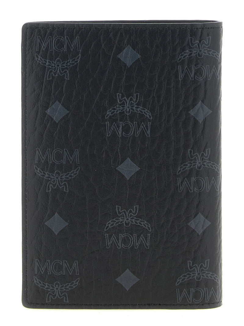 Mcm Ottomar Passport Holder — Black Card Cases