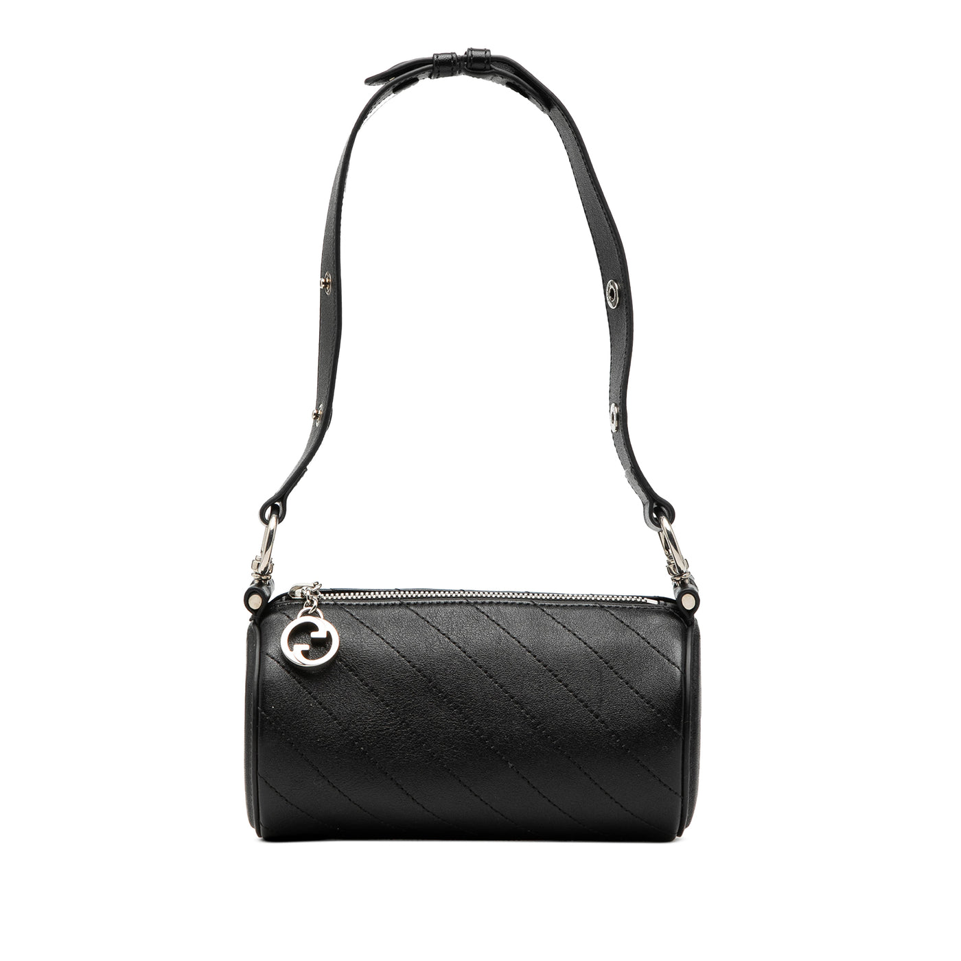 Mini Leather Blondie Barrel Shoulder Bag - Image 1
