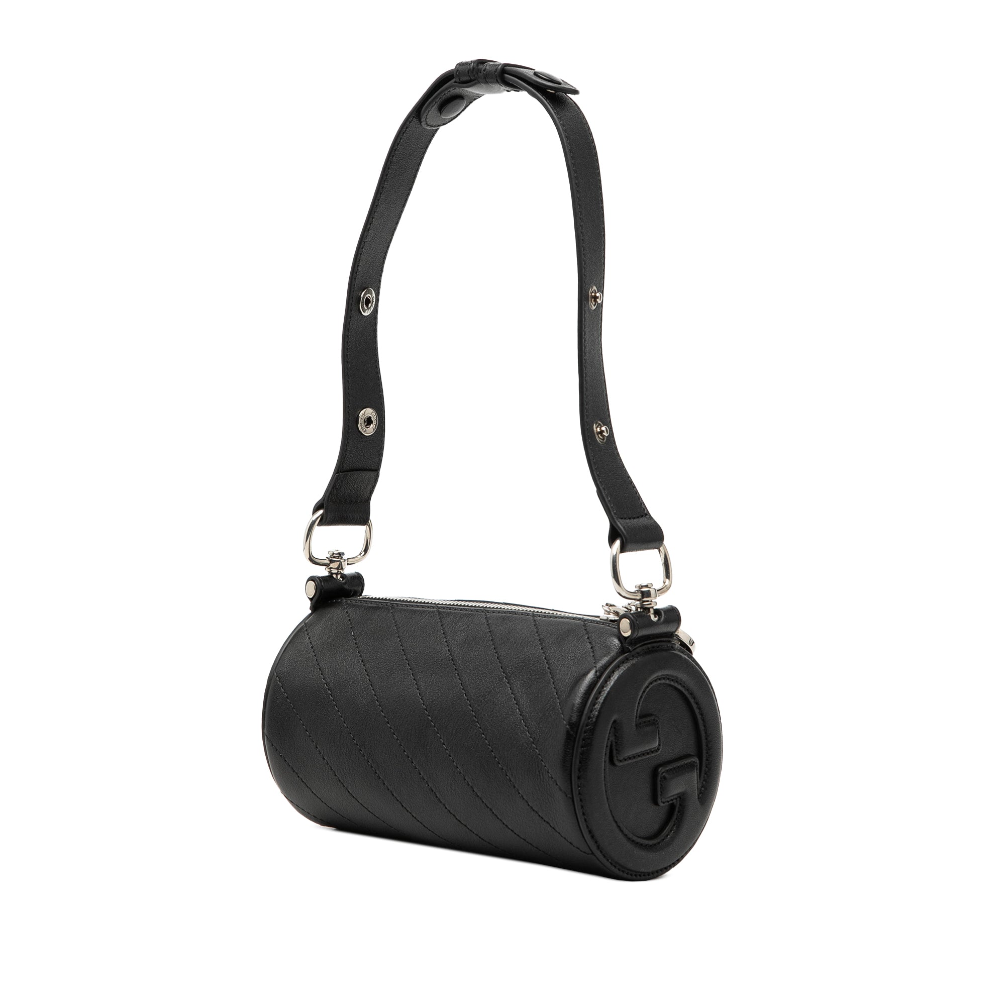 Mini Leather Blondie Barrel Shoulder Bag - Image 2