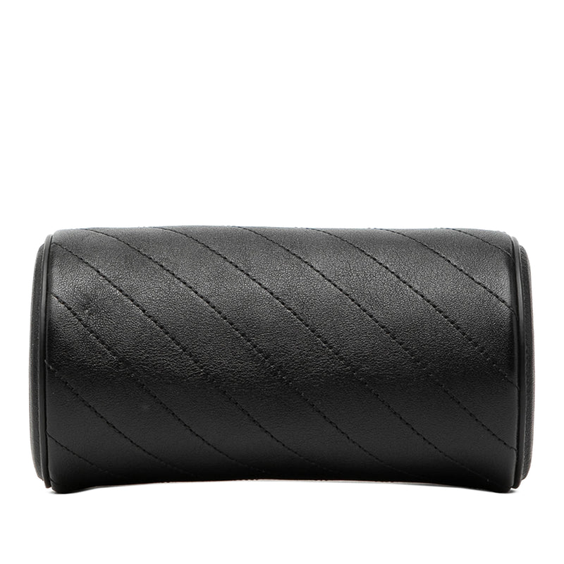 Mini Leather Blondie Barrel Shoulder Bag - Image 3