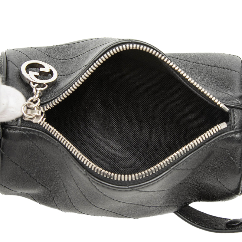 Mini Leather Blondie Barrel Shoulder Bag - Image 4