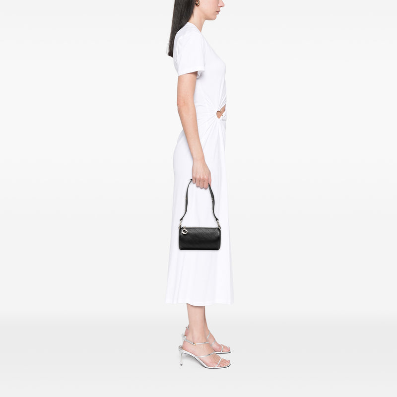 Mini Leather Blondie Barrel Shoulder Bag - Image 7