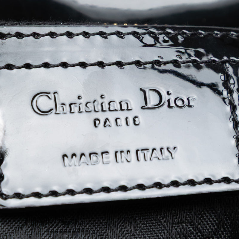 Large Patent Cannage Lady Dior - Image 5