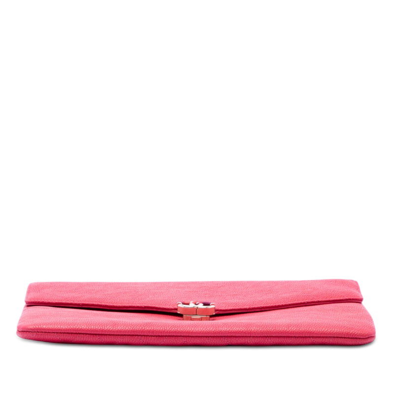 Paris Cuba Quilted Caviar Thread Around Envelope Clutch - Image 3
