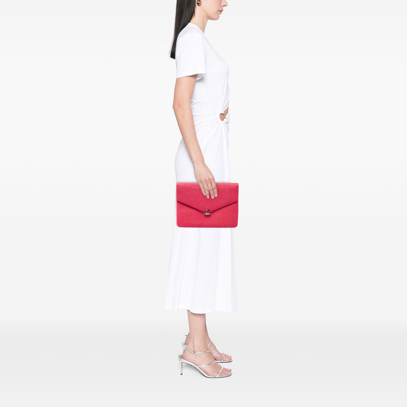Paris Cuba Quilted Caviar Thread Around Envelope Clutch - Image 6
