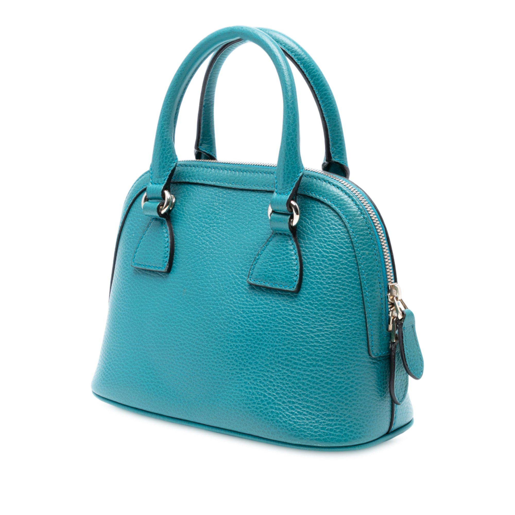 Mini Leather GG Charm Dome Satchel - Image 2