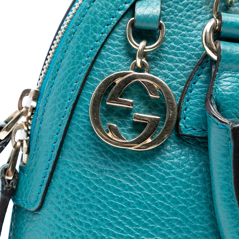 Mini Leather GG Charm Dome Satchel - Image 6