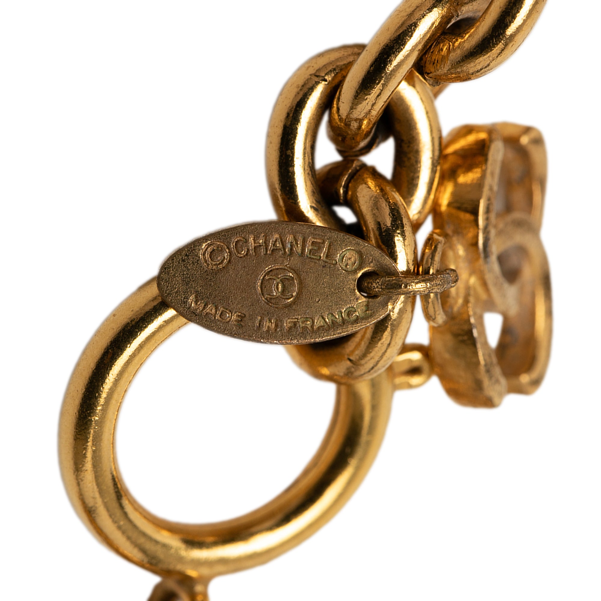CC Gold Plated Cambon Medallion Necklace - Image 3
