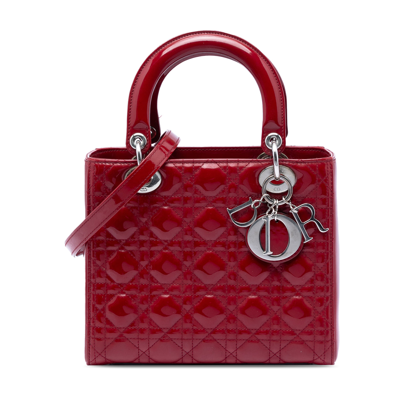 Medium Patent Cannage Lady Dior - Image 1