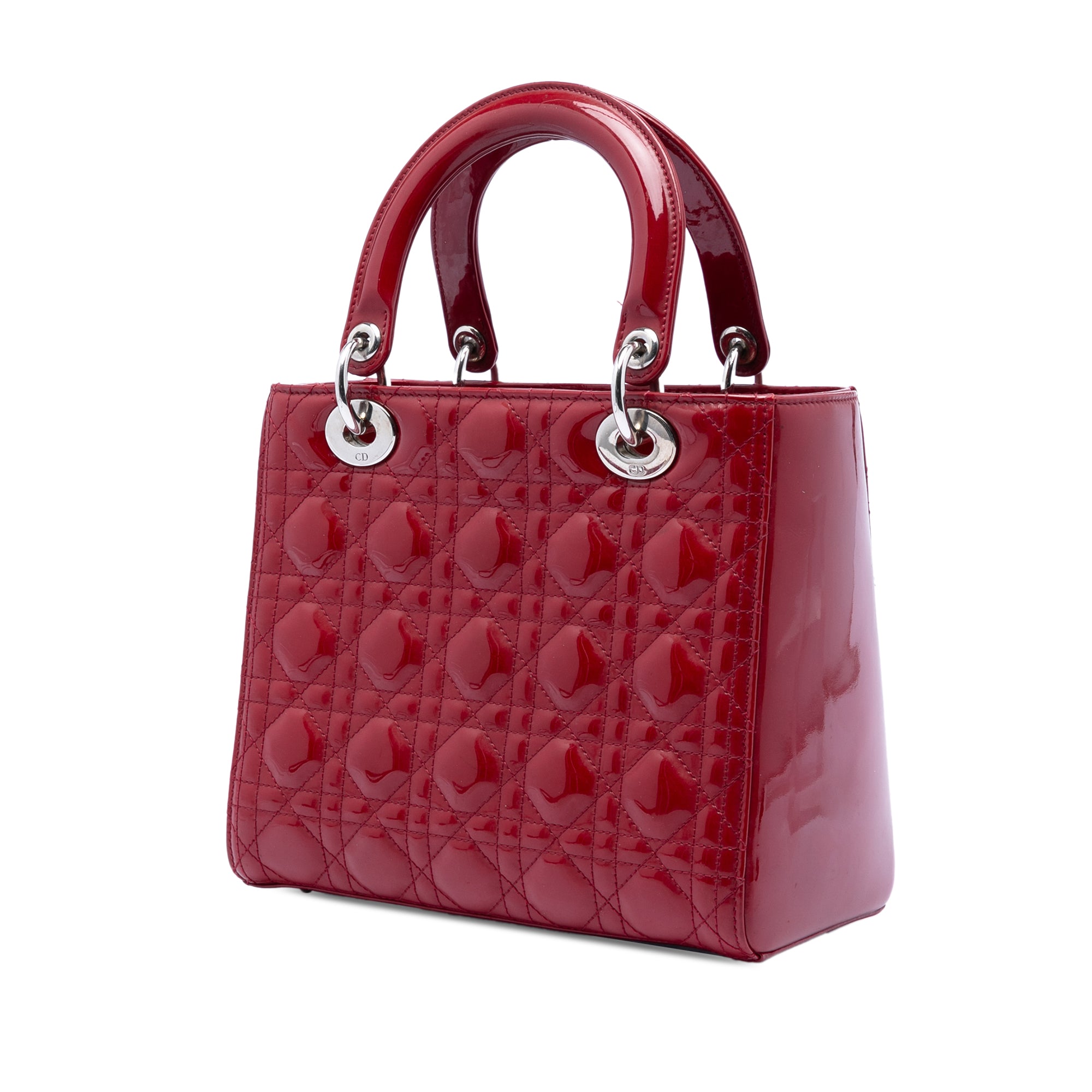 Medium Patent Cannage Lady Dior - Image 2