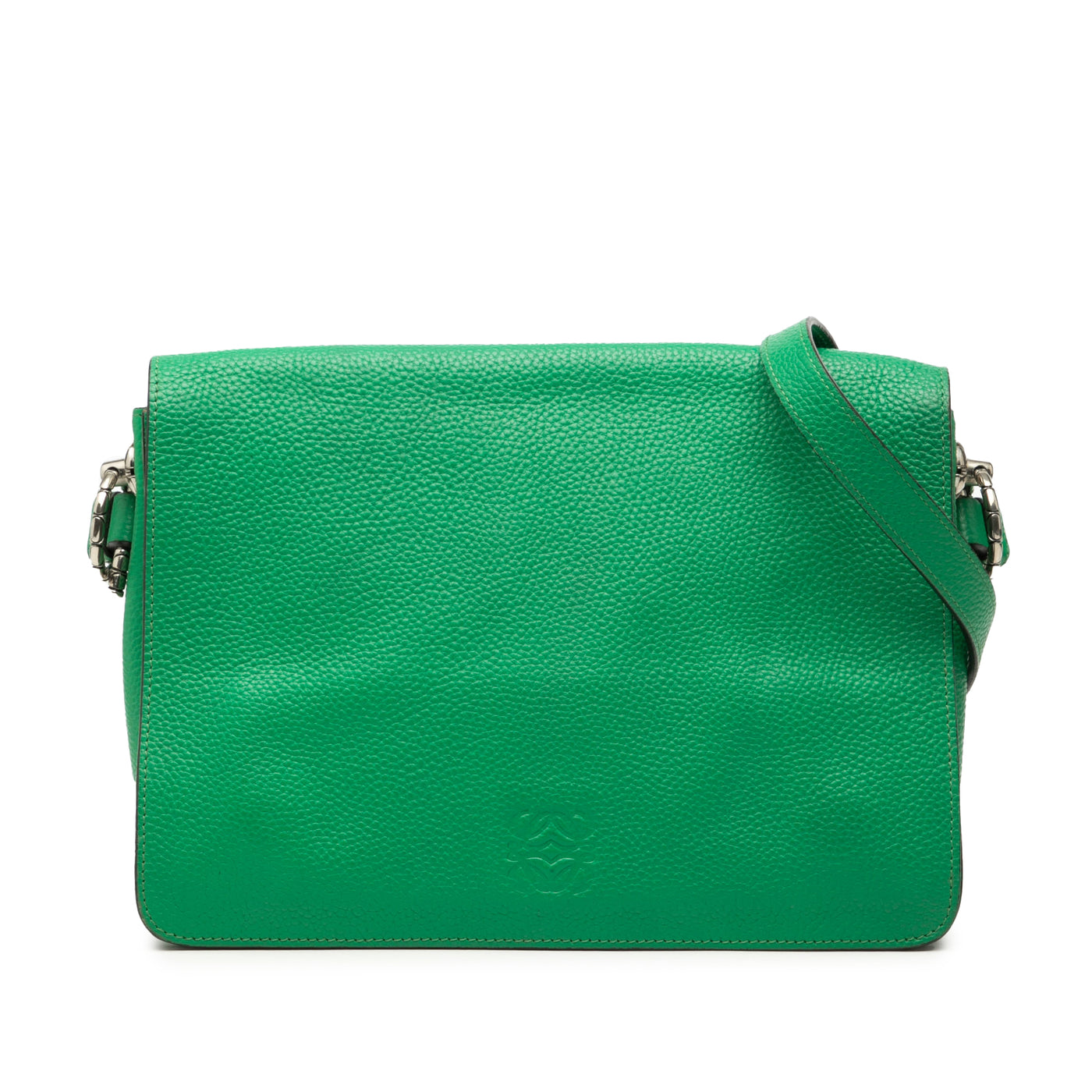 Pebbled Calfskin Anagram Flap Crossbody - Image 1