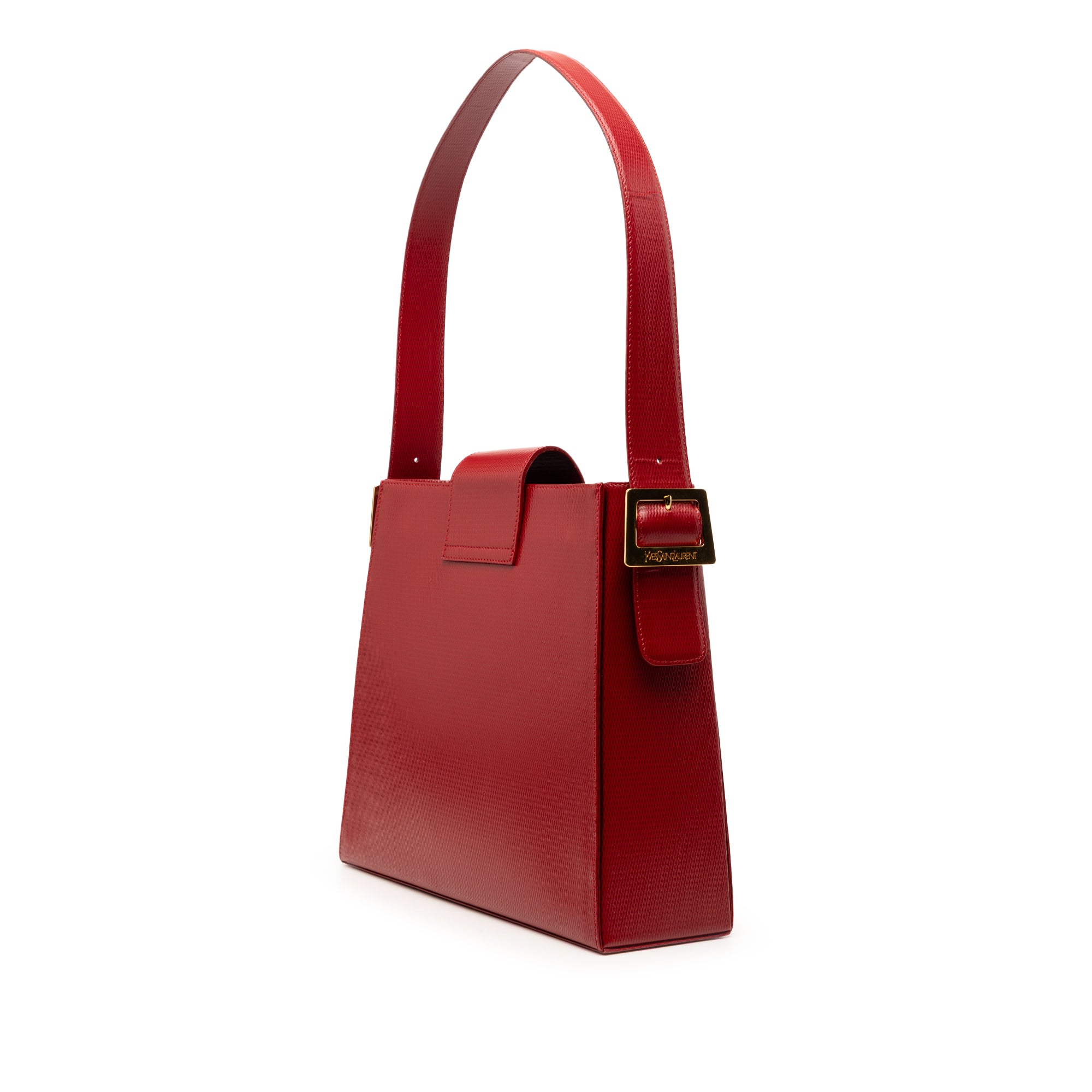 Embossed Leather Shoulder Bag - Image 2