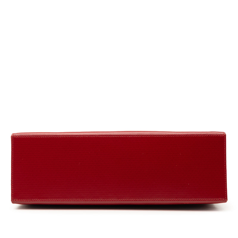 Embossed Leather Shoulder Bag - Image 3