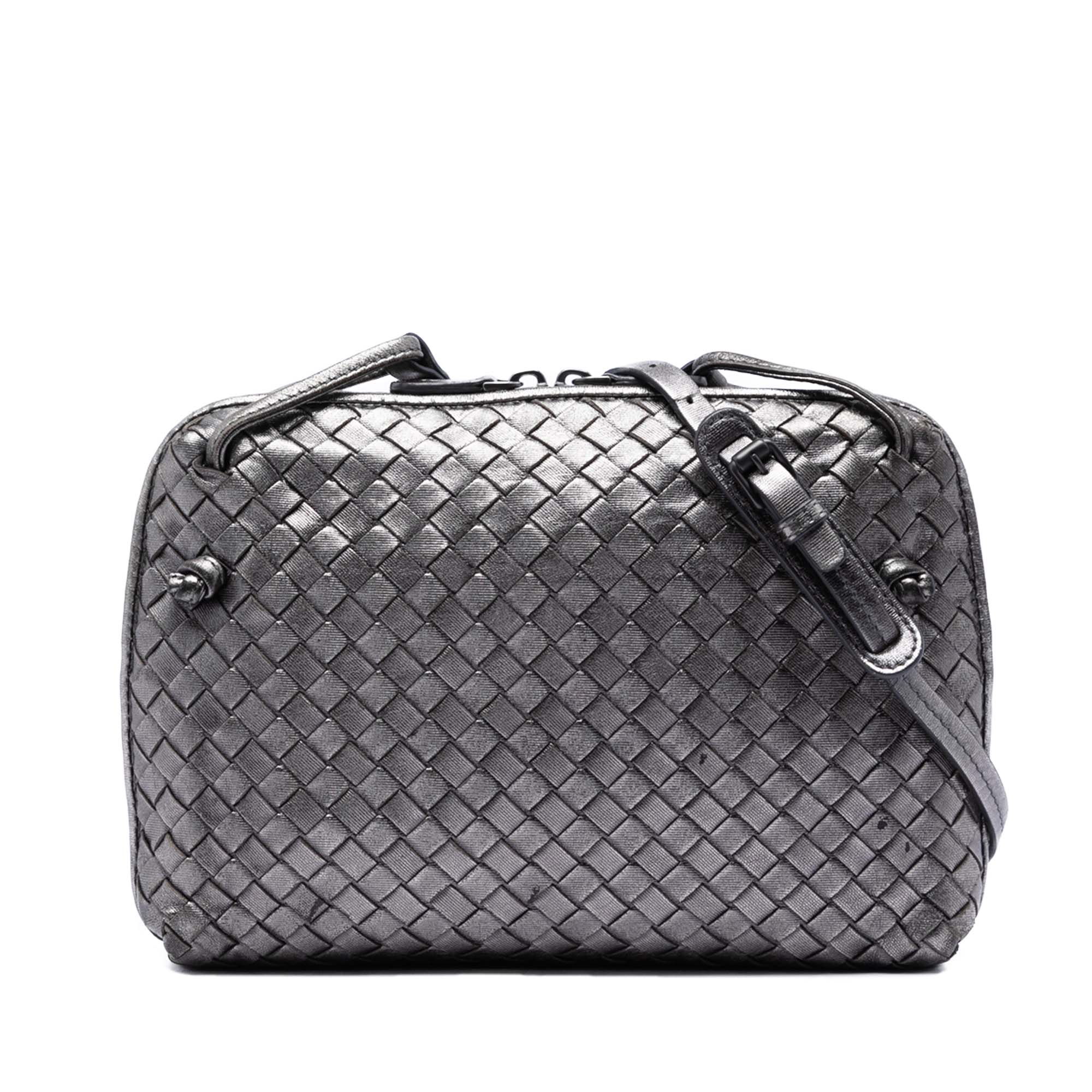Metallic Nappa Intrecciato Nodini Crossbody - Image 1