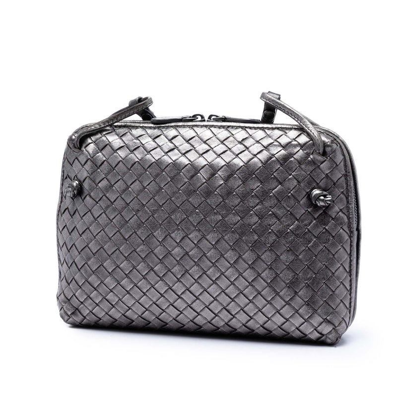 Metallic Nappa Intrecciato Nodini Crossbody - Image 2