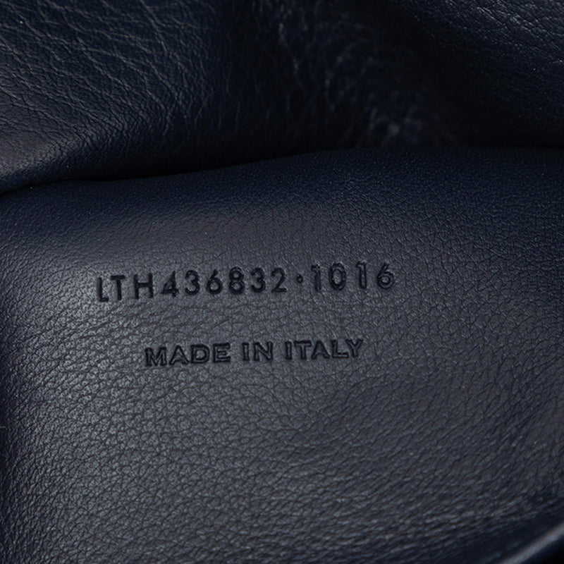 Small Suede Trimmed Calfskin Downtown Cabas Satchel - Image 6