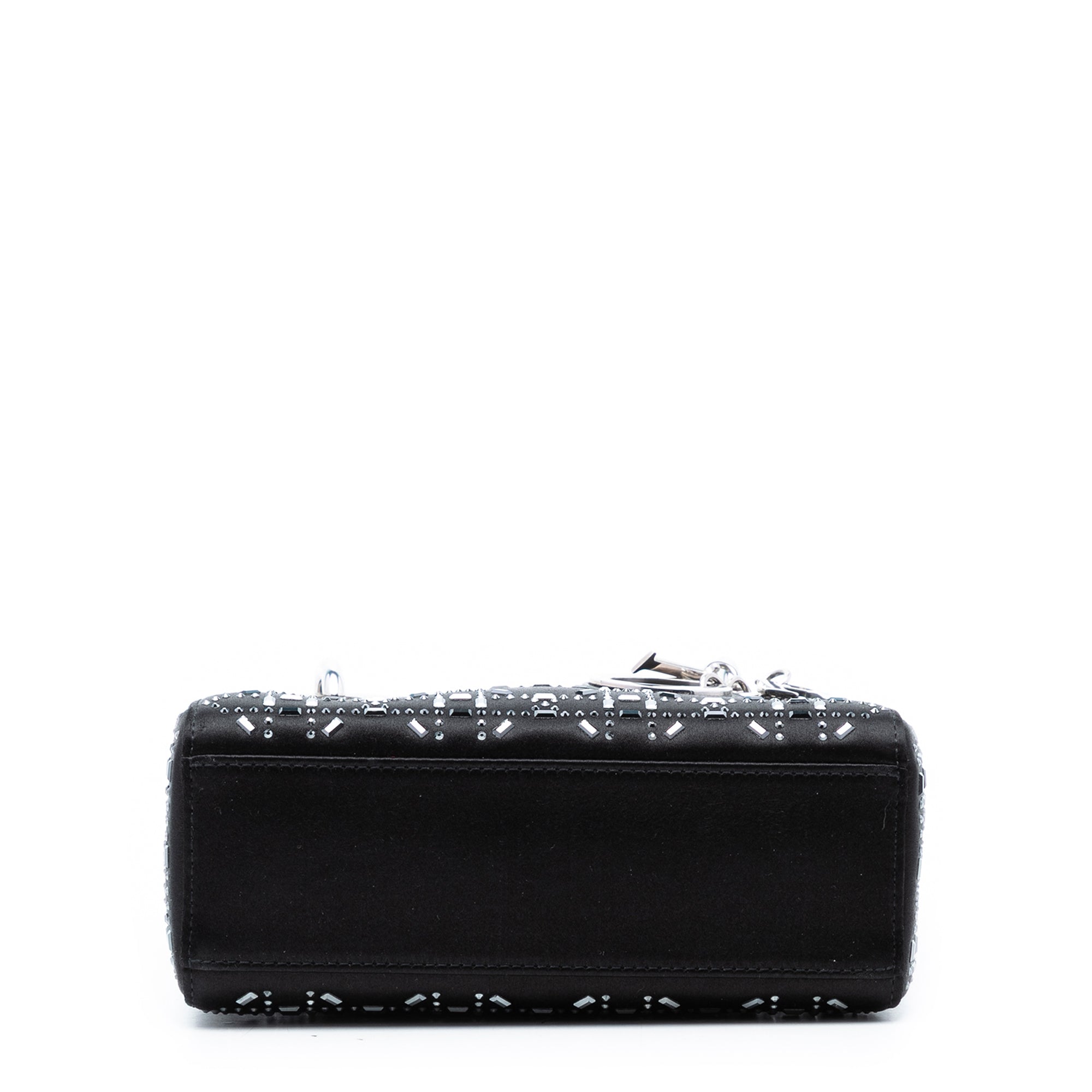 Mini Satin Cannage Crystal Embellished Lady Dior - Image 3