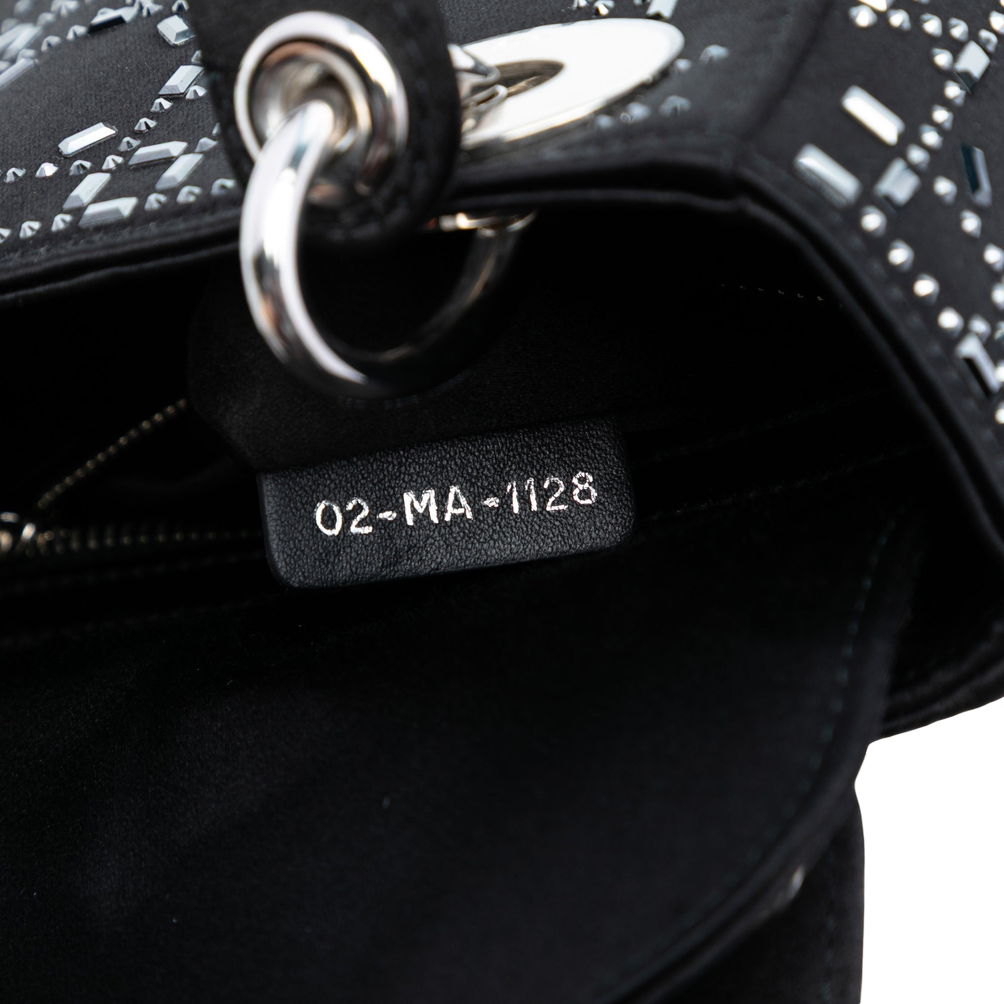 Mini Satin Cannage Crystal Embellished Lady Dior - Image 6