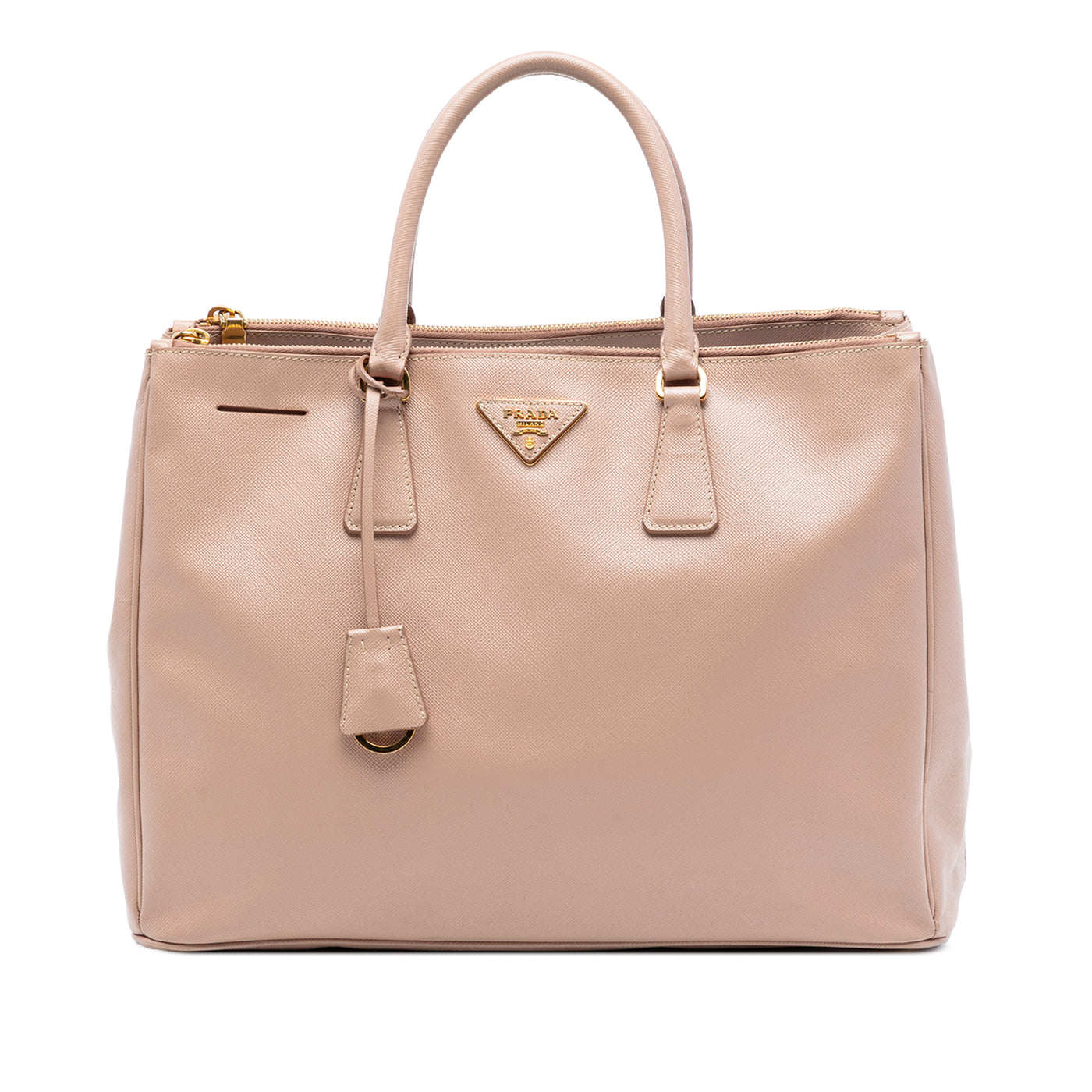 Large Saffiano Lux Galleria Double Zip Tote - Image 1