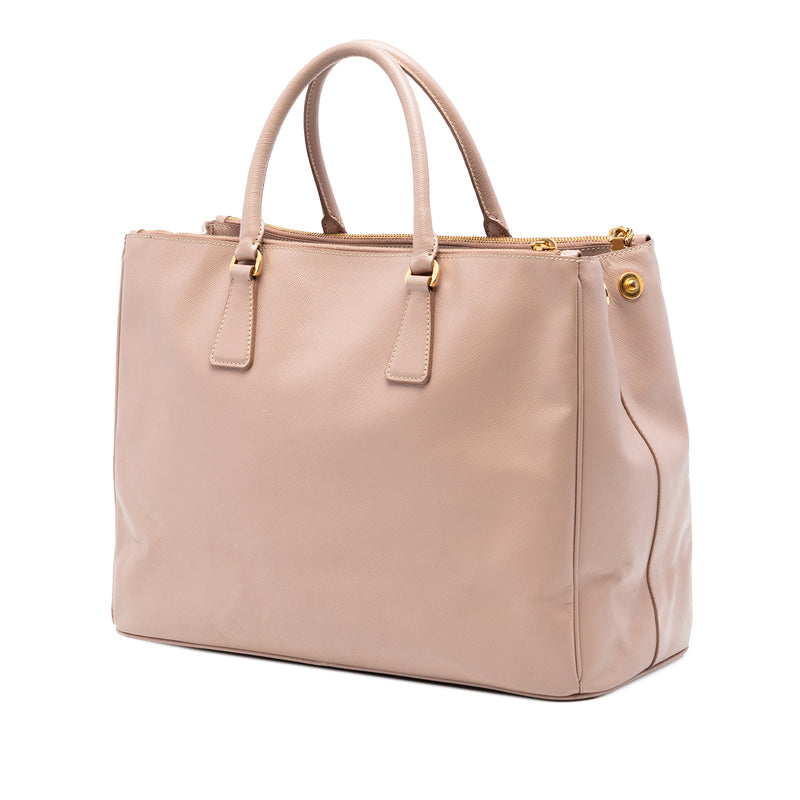 Large Saffiano Lux Galleria Double Zip Tote - Image 2