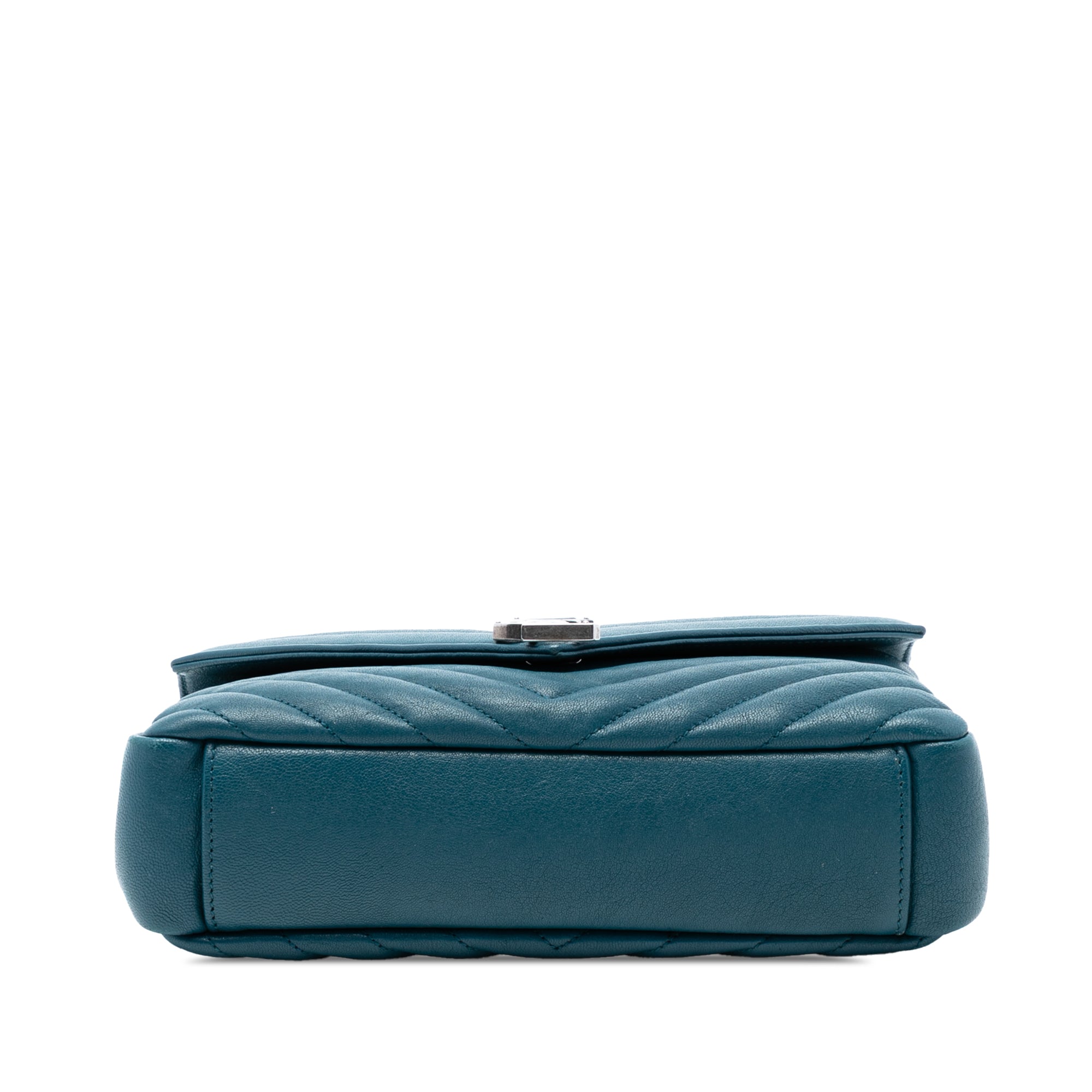 Medium Quilted Chevron Sheepskin College Satchel - Image 3