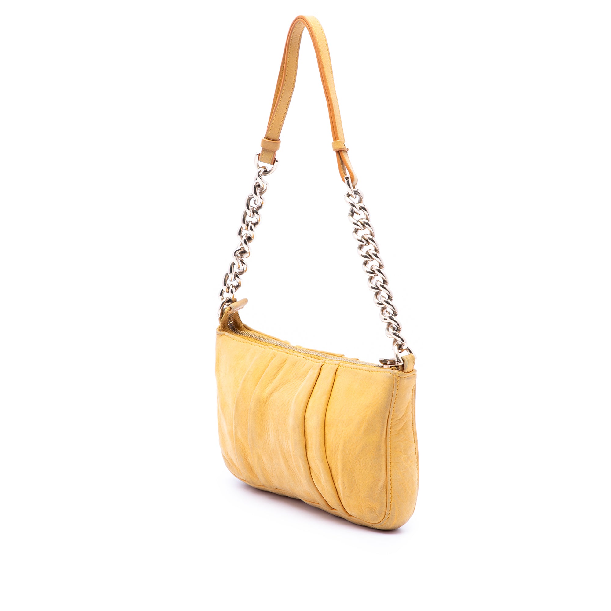 Pleated Nubuck FF Chain Pochette - Image 2