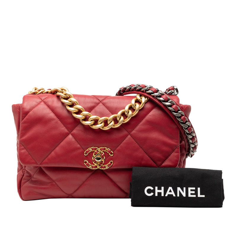 Large Lambskin 19 Flap - Image 8